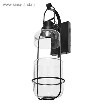 Бра Norman 3Вт LED черный 16x25x55см