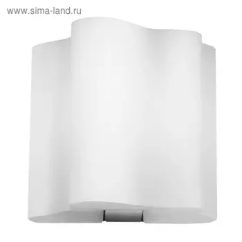 Бра NUBI 1х40Вт E14, хром, белый 16x20x18,5 см