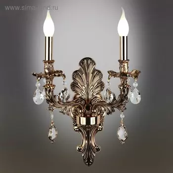 Бра Nureci 2x40Вт E14 Золото 27x38x38см