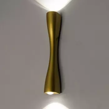 Бра "Нувола" LED 10Вт 4000К IP65 3000К золото 5,8х30 см