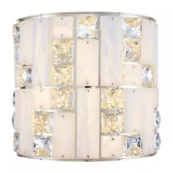 Бра Odeon Light. Crossa, 15Вт, Led, 220х230х230 мм, цвет золото, прозрачный, белый