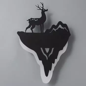 Бра "Олень и гора" LED 11Вт 4000К черный 20х29х5 см