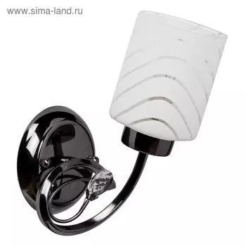 Бра "Олимпия" 1x60W E14 никель 28x14x14см