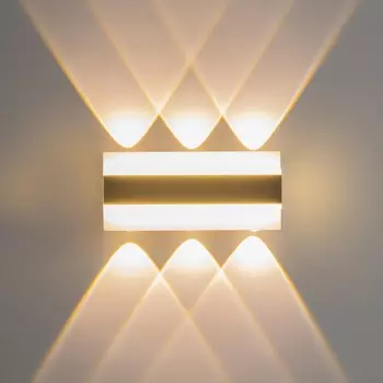 Бра "Отражение" LED 12Вт 3000К черный 18х4,5х8см