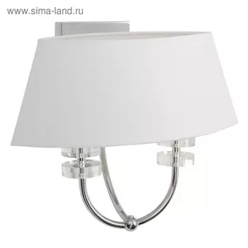 Бра "Палермо" 2x40W E14 хром 26x39x33см