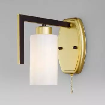 Бра Palio, 1x60Вт E27, цвет чёрный, золото