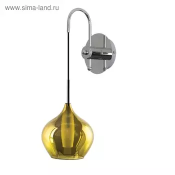 Бра PENTOLA 1х25Вт G9 хром, оливковый 23x16x24см