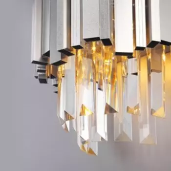 Бра Piano 1x60Вт E14 серебро