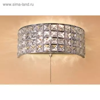 Бра «Портал», 2x60W E14, хром 12x26x11 см