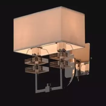 Бра "Прато" 2x40W Е14 хром 26,5x23x24см