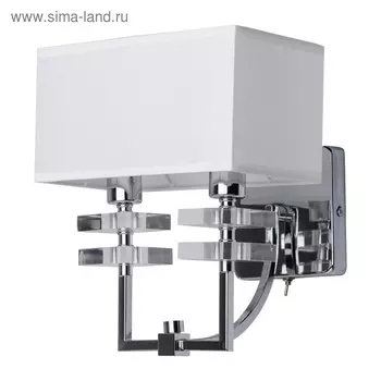 Бра "Прато" 2x40W Е14 хром 26,5x23x24см