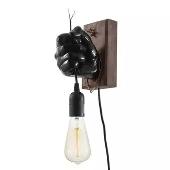 Бра "Правая рука" E27 60Вт черный 18х18х10 см