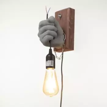 Бра "Правая рука" E27 60Вт серый 18х18х10 см