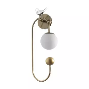 Бра "Птичка" Е27 40Вт LED 2Вт золото 20,5х12х44,5см