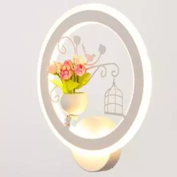 Бра "Птичка на ветке" LED 29Вт 3000К белый 27х8х29,5 см