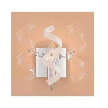 Бра «Рандом» 1x60W E14 хром,прозрачный 14x20x22 см