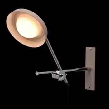 Бра "Раунд" 1x5W LED сливочно-кофейный 41x17x55см