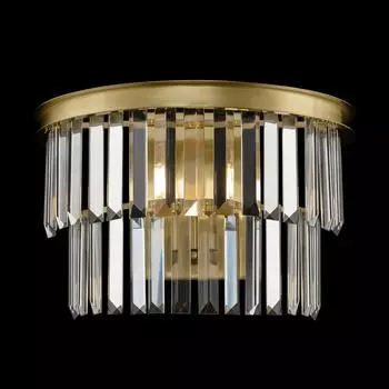 Бра Maytoni MOD085WL-01BS, 1хE14, 40Вт, 33х16,5х24,5 см, цвет латунь