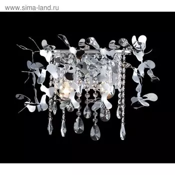 Бра ROMEO 2x60Вт Е14 хром 35x35x18см