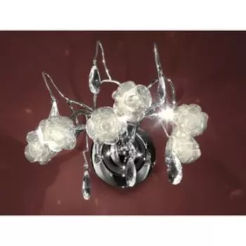 Бра "Rosa" 2x40W G9 белый 23x30x30 см