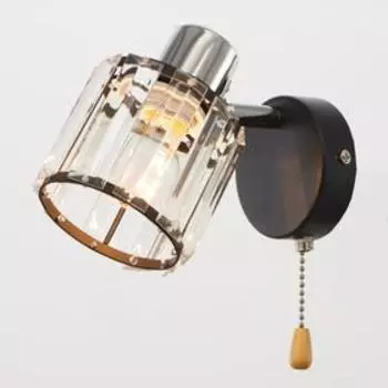 Бра с переключателем 59386/1 E14 40Вт черный-хром 19х11х12 см