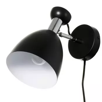 Бра с выключателем на проводе «Клаудиа» Е27 40 Вт черный 281520 см