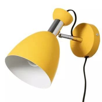 Бра с выключателем на проводе «Клаудиа» Е27 40 Вт желтый 281520 см