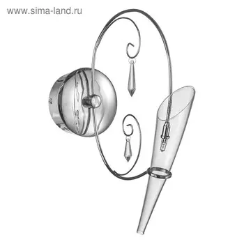 Бра SCARABEO 1х35Вт G4 хром 33x12x38 см