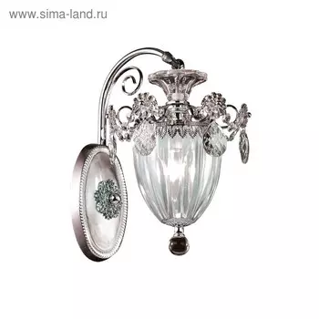 Бра SCHON 1x60Вт E14 серебро 26x21x32см