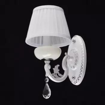 Бра "Селена" 1x40W E14 белый 30x15x23см