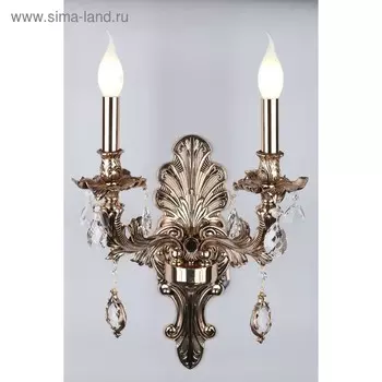 Бра Senis 2x40Вт E14 Золото 22x38x58см