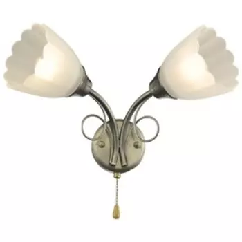 Бра «Серафина» 2x60Вт E27 бронза 21,5x36x27см