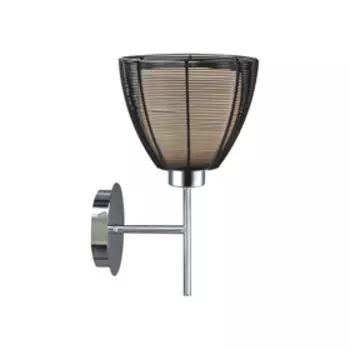 Бра SETMA 1x60Вт E27 хром, черный 22x19x33см