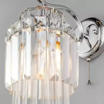 Бра Sevilia, 1x60Вт E14, цвет хром