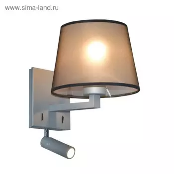 Бра Sextus 1x40Вт E27 чёрный 22x18x29см