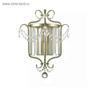 Бра Sharm, 2x40Вт E14, цвет серебро