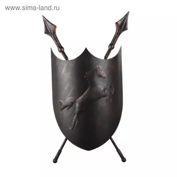 Бра «Щит» 2x40Вт E14 коричневый 20x35x57см