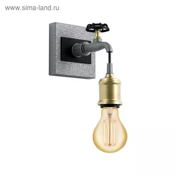 Бра СOLDCLIFF 60Вт E27 серебро, черный