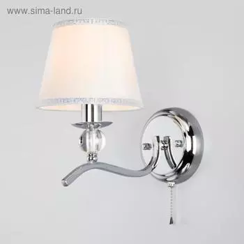 Бра Sortino, 1x40Вт E14, цвет хром