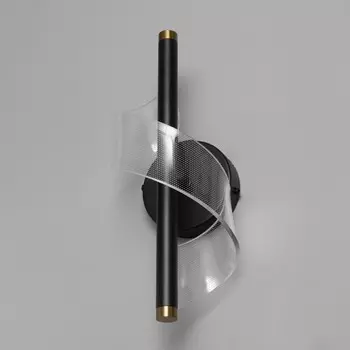 Бра "Спираль" LED 3000К черный 30х13х13см