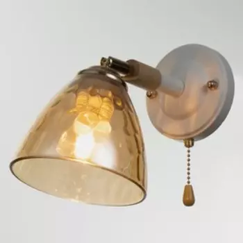 Бра "Стар" 1х60Вт Е27 белый 31х10х11см