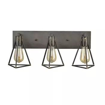 Бра Storm, 3x60Вт E27, цвет коричневый