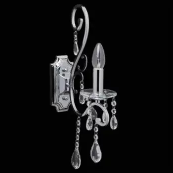 Бра «Сюзанна» 1x40W E14 хром 46x10x23см