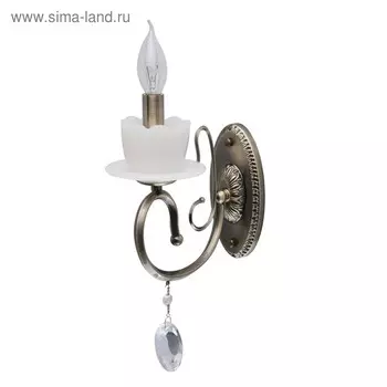 Бра "Свеча" 1x60W E14 античная бронза 32x8x21см