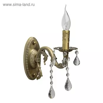 Бра "Свеча" 1x60W E14 бронза 26x9x27см