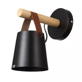 Бра "Тетрика" E27 40Вт черный 30х13х20 см