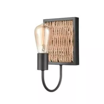 Бра Tower, 1x60Вт E27, цвет чёрный, бежевый