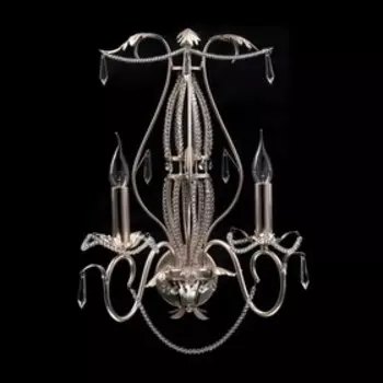 Бра «Валенсия», 2x40W E14, серебро 47x43x26 см