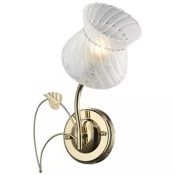 Бра "Ванда" 1x60Вт E27 золото, белый 18x29x29см