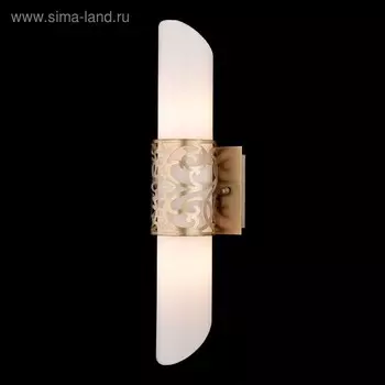 Бра Maytoni H260-02-N, 2хE14, 40Вт, 11,3х12х45,7 см, цвет латунь